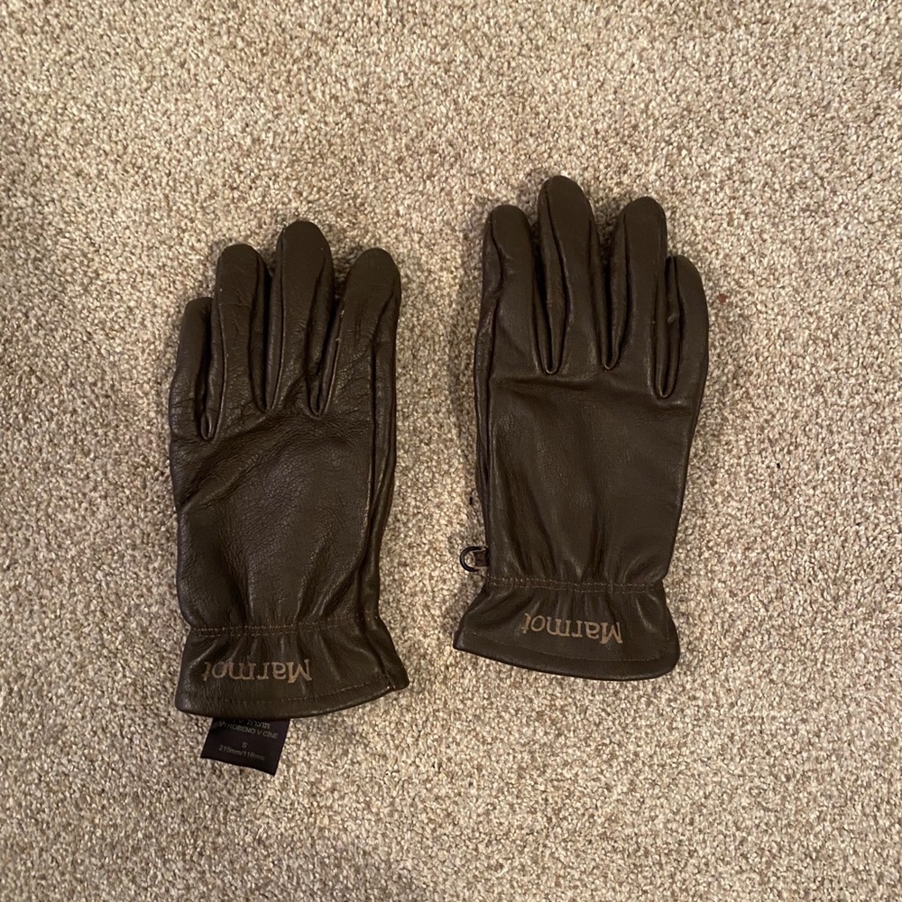 Marmot leather gloves